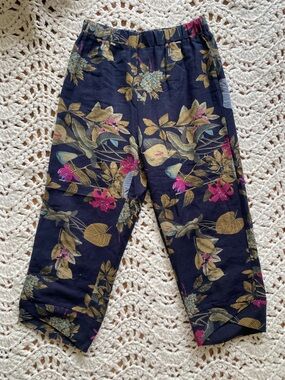 Pantalon Black Tropical Cropped Pants